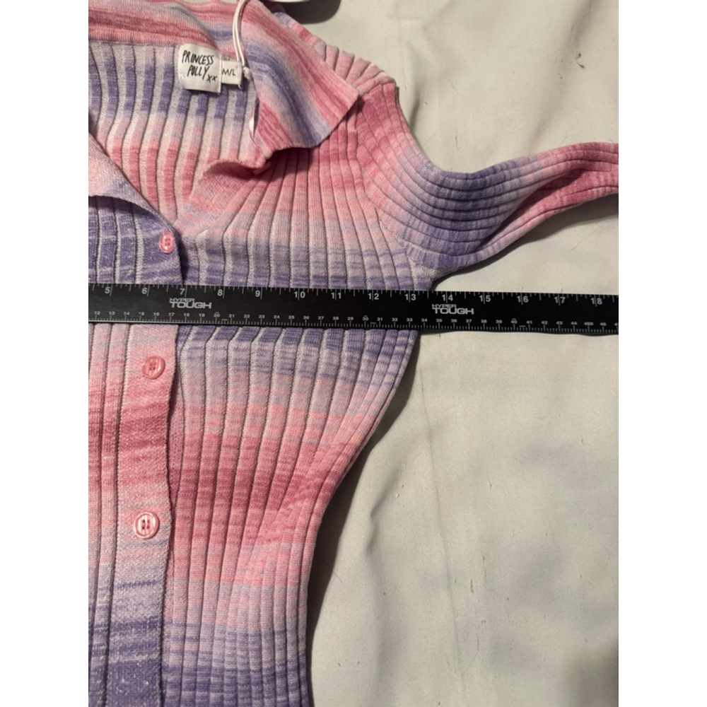 Princess Polly Zana Pink Purple Ribbed Mini Dress NWT Size Medium - Picture 4 of 9